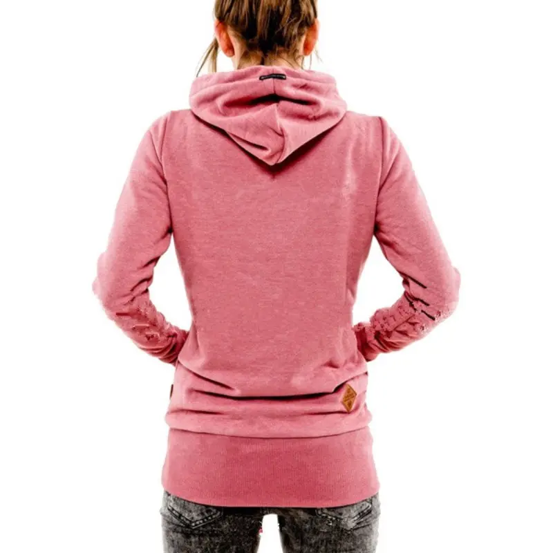 Женские толстовки с капюшоном теплые толстые свитшоты повседневное однотонное