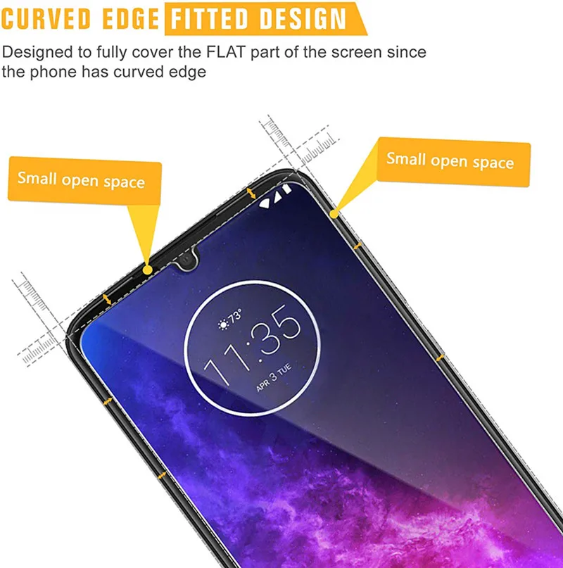 2 шт закаленное стекло для Motorola One zoom/action/Vision протектор экрана для Motorola Moto One zoom стеклянная защитная пленка