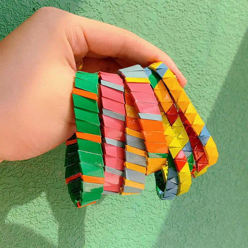 JUST FEEL Лидер продаж Многоцветный Эмаль Браслеты Унисекс Красочный модный браслет