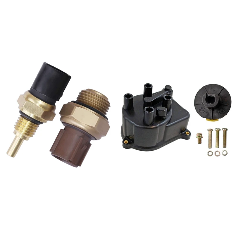 

1 Set Coolant Temperature Sensor Switch & 1 Set Distributor Cap Rotor Ignition Kit for Honda Civic