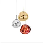 Скандинавский LED акриловый канделябр расплавленный Лава шар подвесной светильник подвесные лампы для спальни кухни канделябр Золотой медный акриловый художественный свет