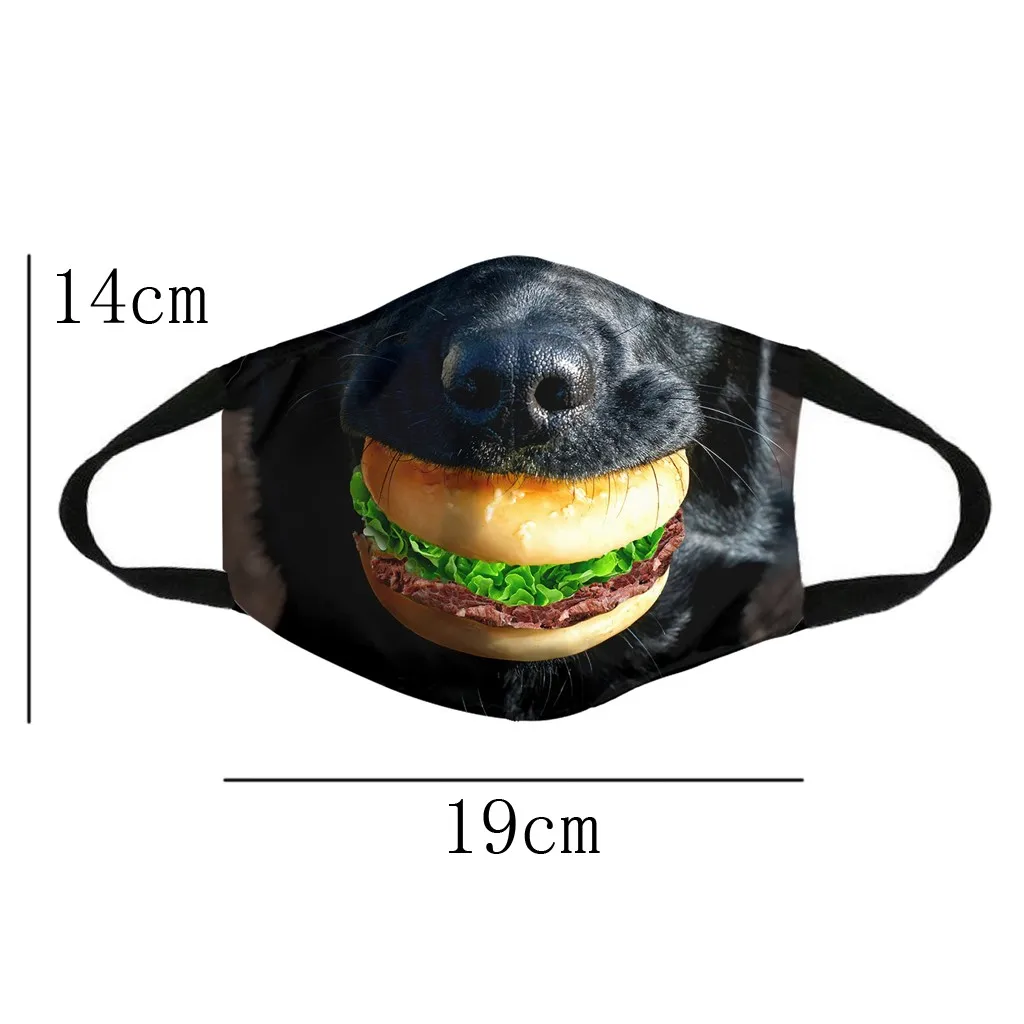 1 шт. маска для лица с изображением собаки рта милые домашние маски принтом