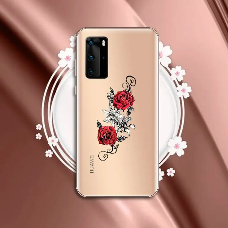 

Checkered Checkerboard Flame Phone Case Transparent for huawei P 40 30 20 lite pro smart 2019 honor 8X 10i 10 funda