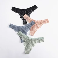 3pcs women lingerie string lace underwear female sexy t back thong sheer panties japan style hot transparent knickers underpants