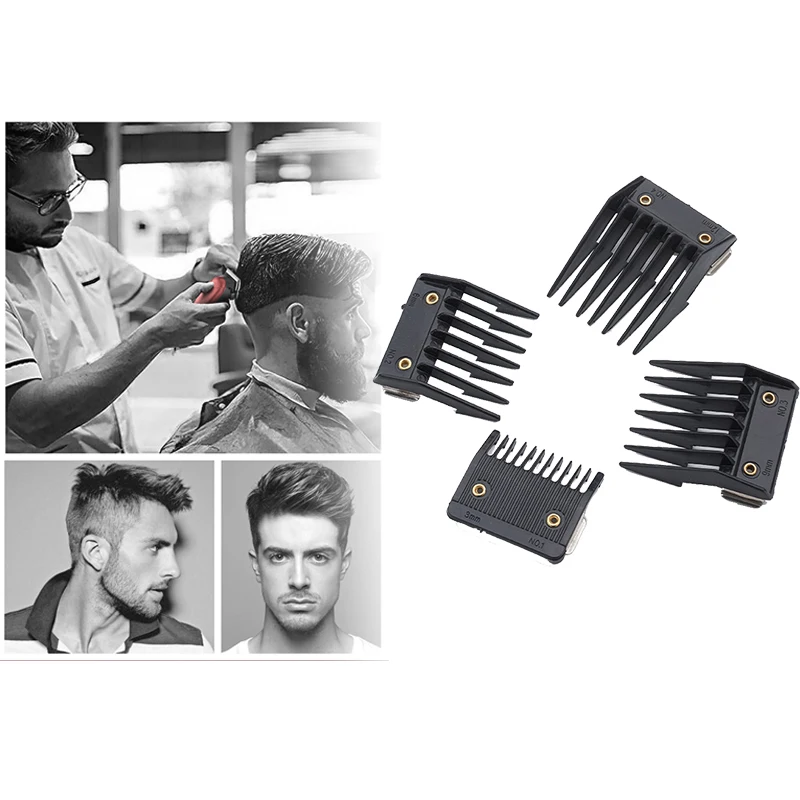 

4 Attachment Comb Set for Wahl with Metal Backed Cutting Guide m 6mm 9mm 12mm