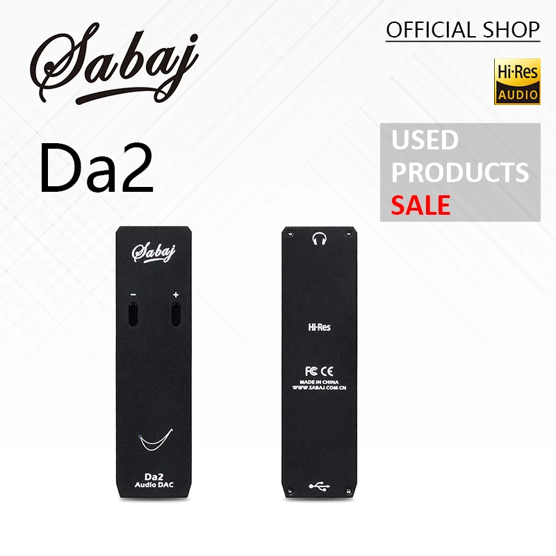 Б/у продукты Sabaj Da2 Портативный USB DAC с усилителем для наушников 2 в 1 32 бит/768 кГц Mini
