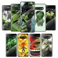 marvel hulk for samsung galaxy s21 ultra plus 5g m51 m31 m21 tempered glass cover shell luxury phone case