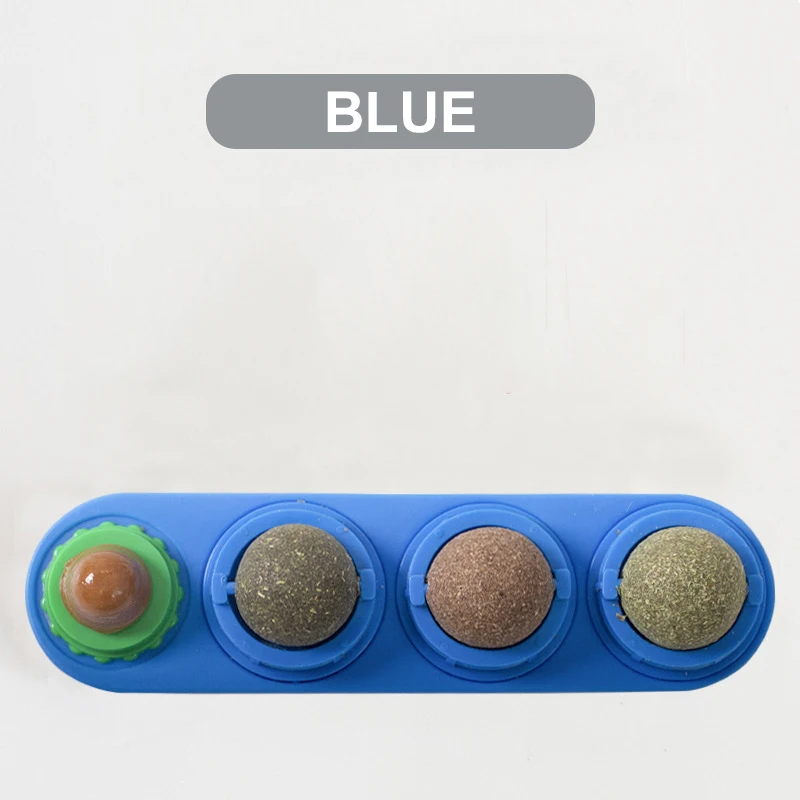 

Catnip Ball Licking Spin Cat Snacks Lollipop Self-Hi Toy Ball Healthy Catnip Sugar Candy Cat Supplies Accessories