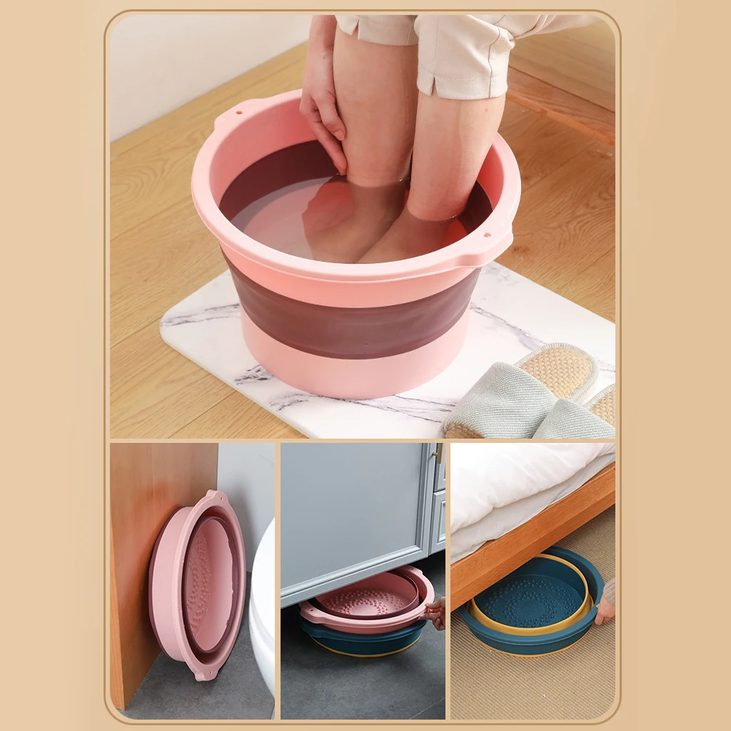 Высококачественный складной массажер для ног ванночка мытья спа педикюра