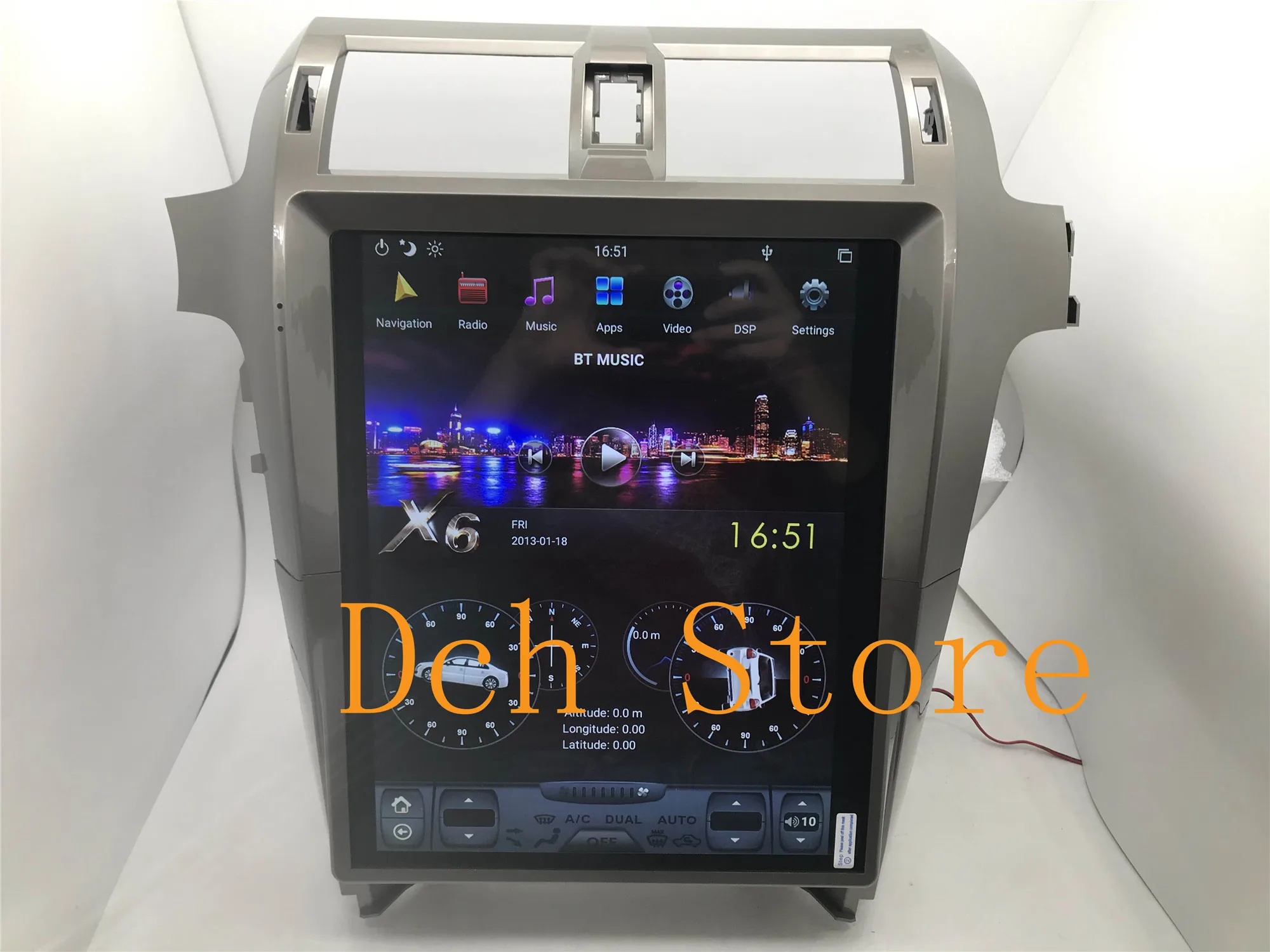 15 дюймовый вертикальный автомобильный DVD GPS навигатор Тесла стиль Android 9 0 для lexus GX