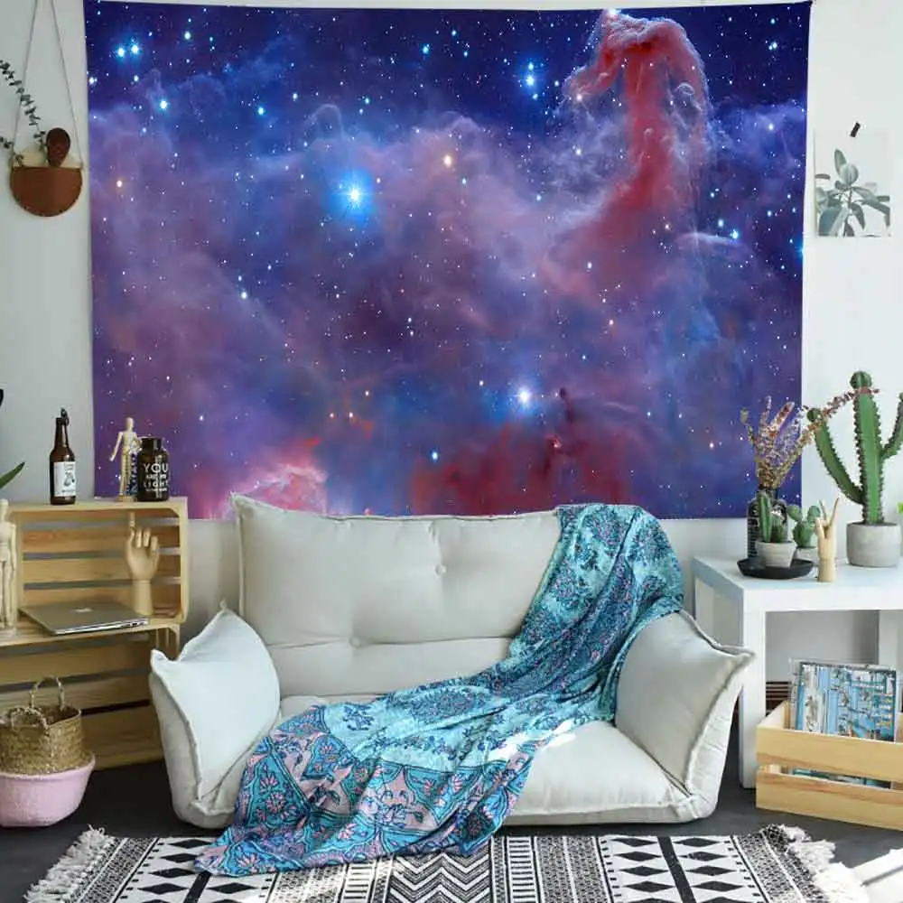 Рождественский гобелен Simsant зимние снежинки снежный поезд искусство настенные