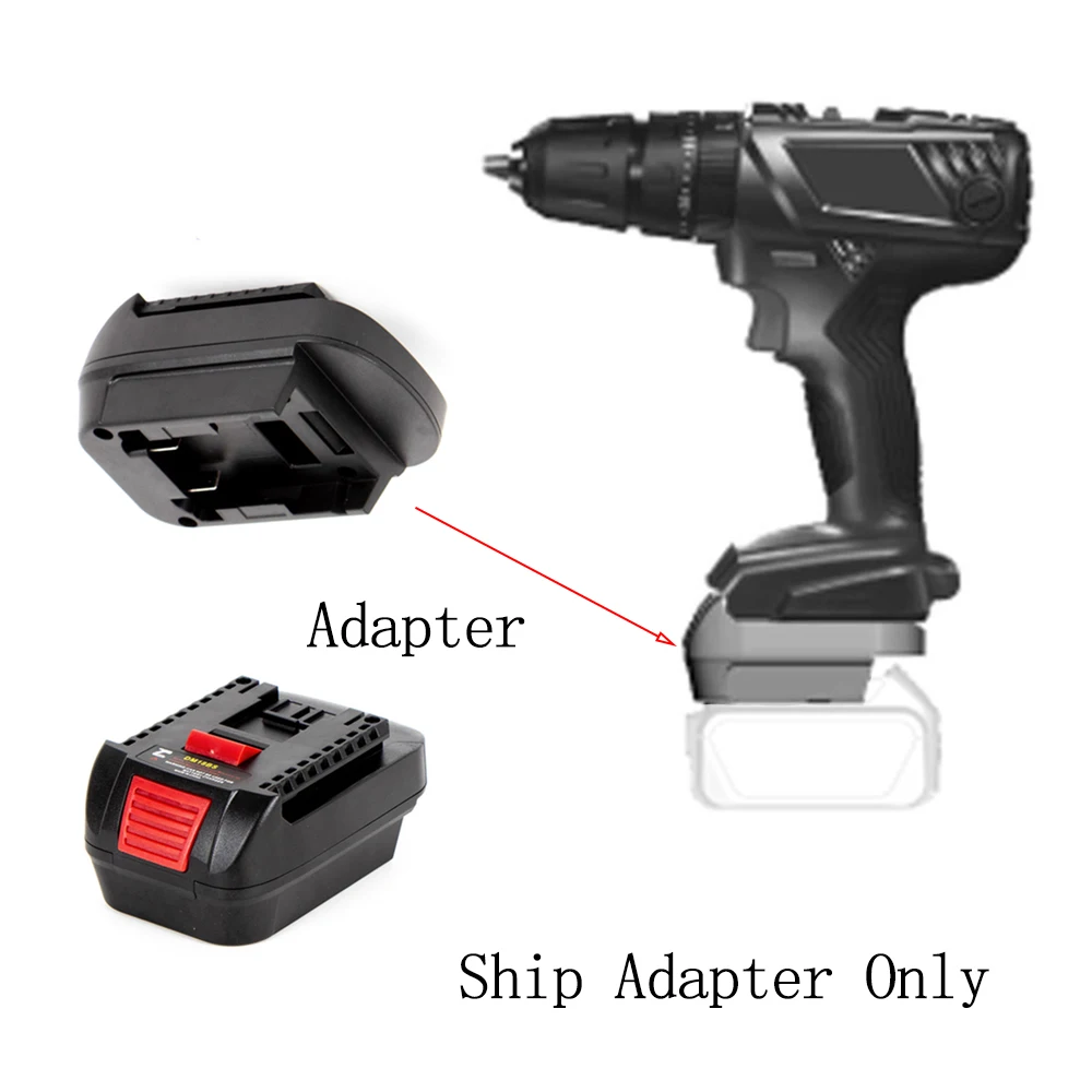 Battery Adapter For DeWalt Cordless Power Tools Accessories Convert 20V Li-Ion Battery To BOSCH 18V Lithium Battery Converter