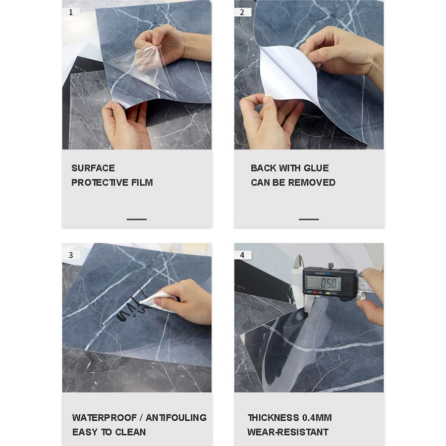 3D наклейки на пол для спальни самоклеящиеся толстые износостойкие