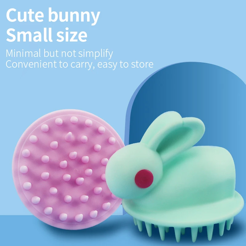 

Pet Comb Cat Comb Dog Comb Silicone Soft Hair Removal Comb Massage Comb Bath Brush Lovely Rabbit Pet Supplies Cat Supplies