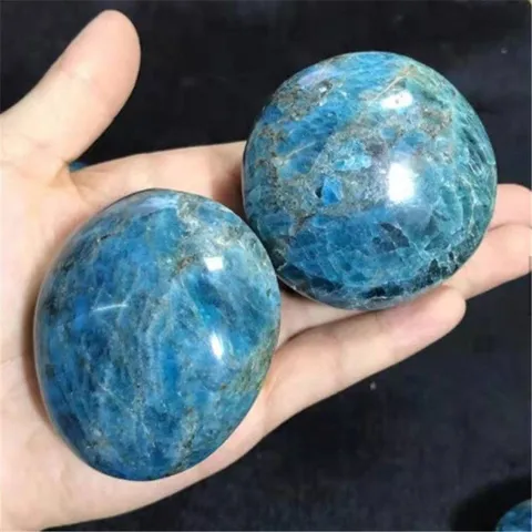 Натуральный синий кварц драгоценный камень Апатит пальмовый Камень Кристаллы целебные камни для украшения дома