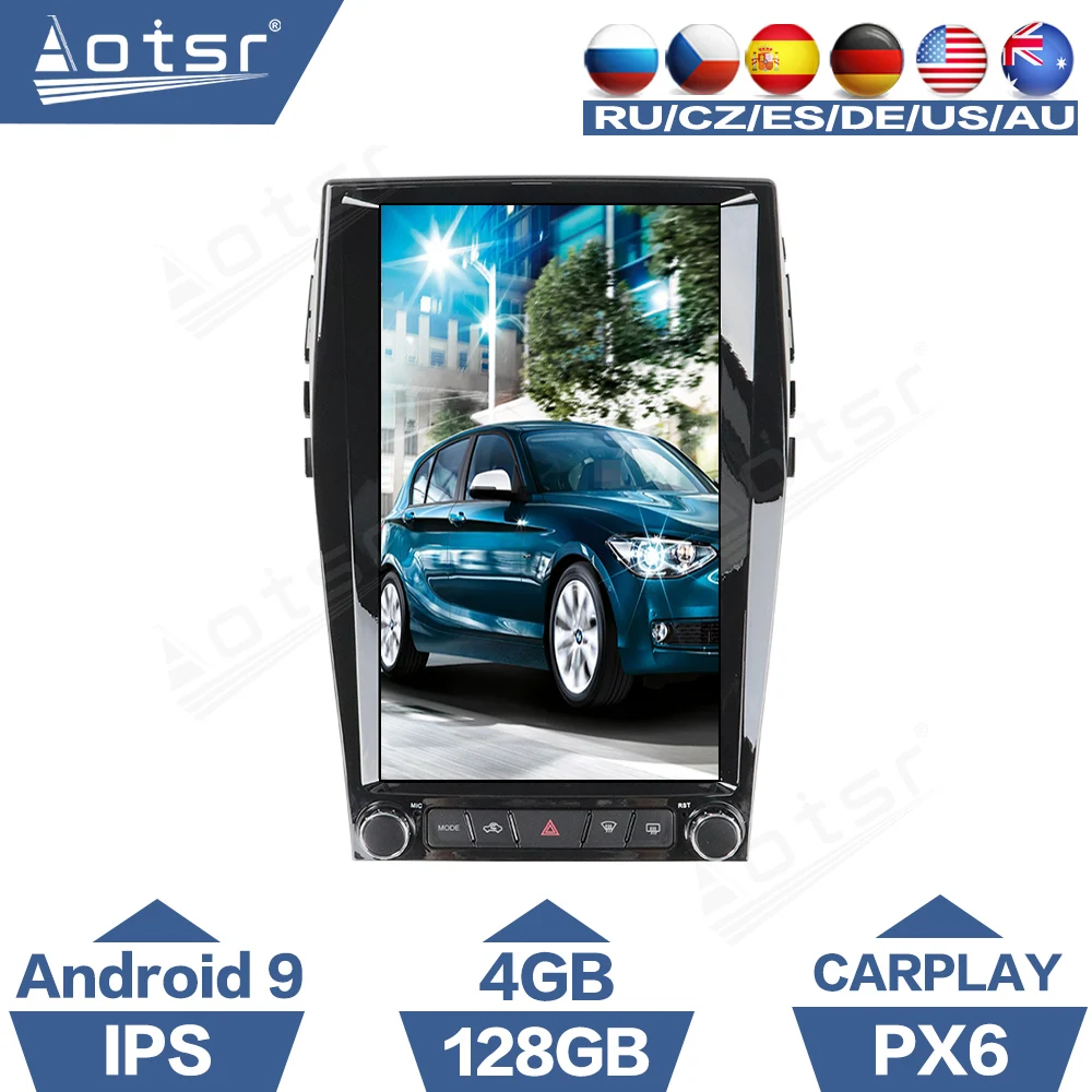 Для Ford Edge 2015 2019 Android радио Тесла стиль IPS экран PX6 автомобильный мультимедийный