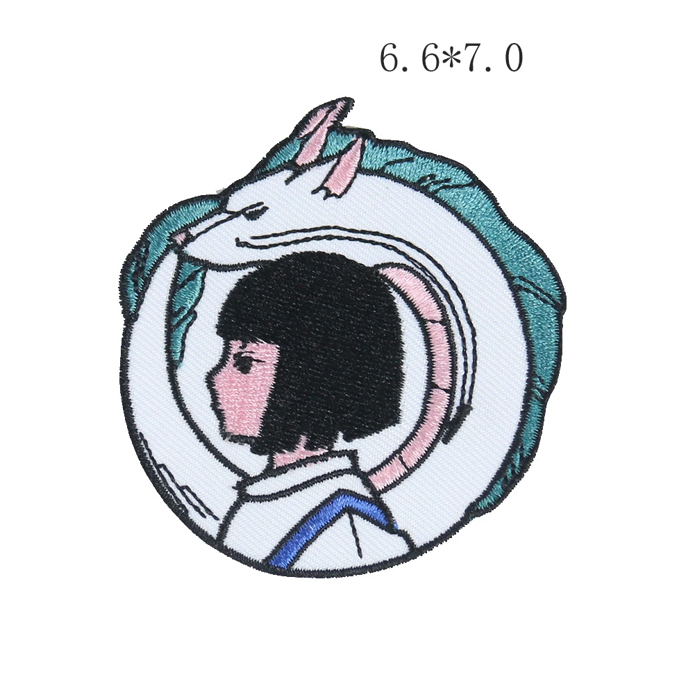 Японские Аниме сделай сам Мультяшные нашивки для одежды мужские без лица с