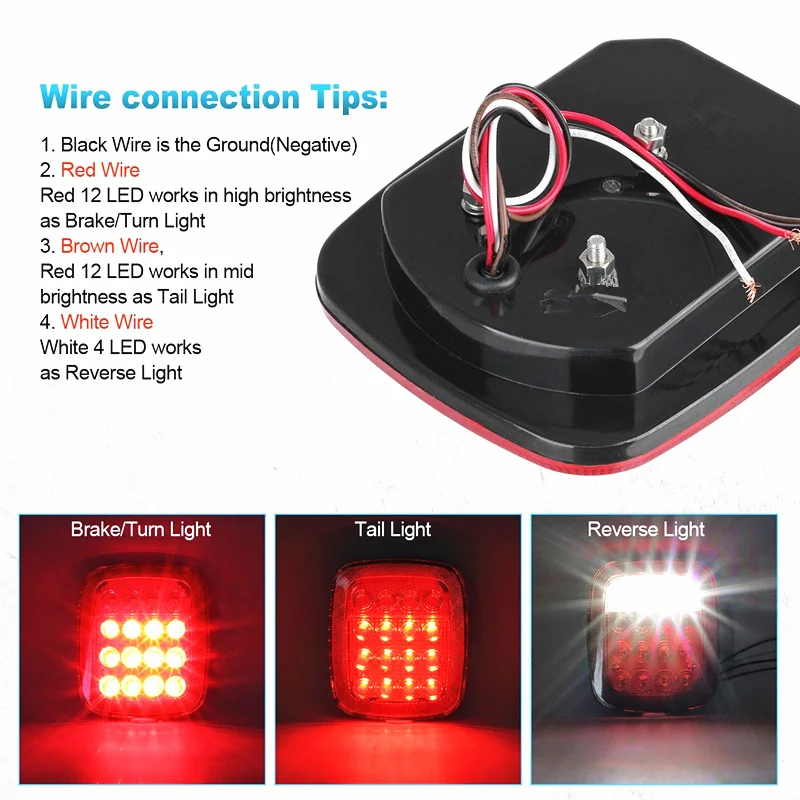 Задний Фонарь В Сборе Для Jeep Wrangler TJ CJ — Задние Стоп-сигналы Ходовые Огни