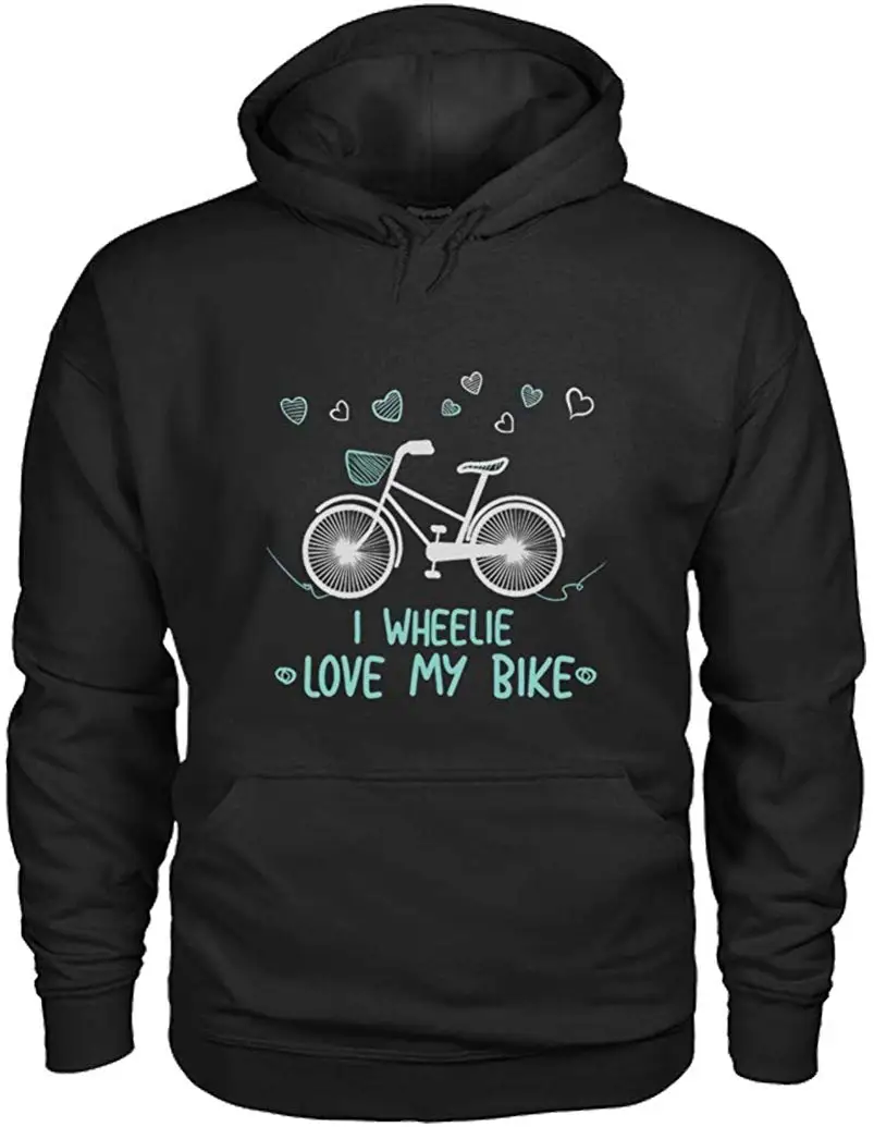 Толстовки для езды на велосипеде забавные толстовки с капюшоном I Wheelie Love My Bike |