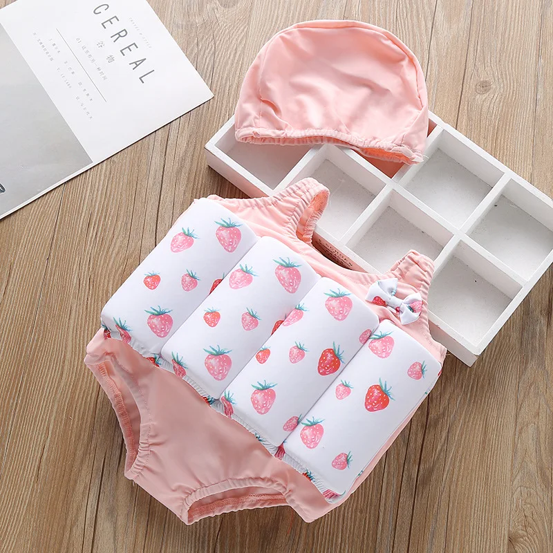 Плавающий плавучий купальник для маленьких девочек съемный сиамский тренировок