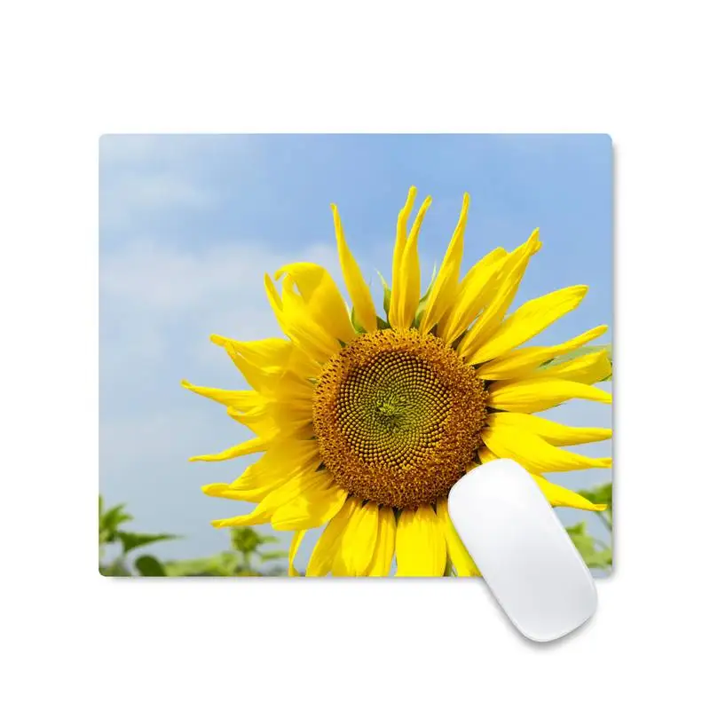 

Beautiful sunflower Gaming Player desk laptop Rubber Mouse Mat Mouse pad Game Officework Mat Laptop Cushion