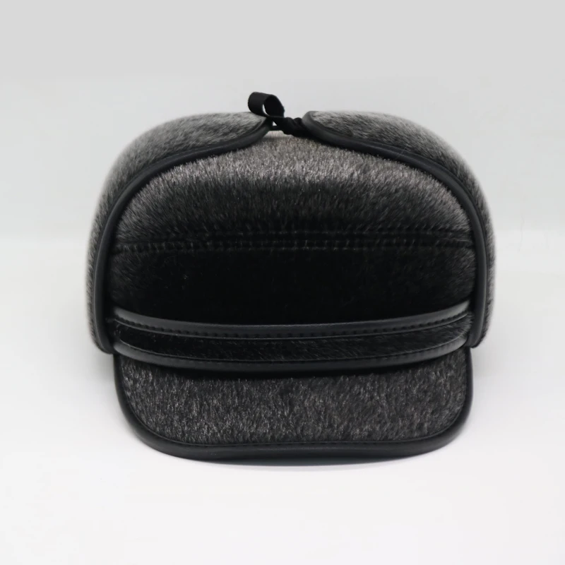 шапка ушанка Мужская осень-зима Bomber Hat Pilot Hat Открытый теплый русский Hat Hat Hat с шляпой для рыбалки