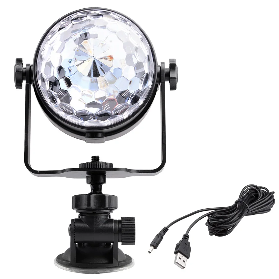 Цветная (RGB) Авто-Стайлинг DJ светильник пульт дистанционного управления Мини RGB 6