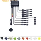 FEELDO 1 комплект Автомобильный 8 Датчик s двойной переднийзадний вид визуальный видео Датчик парковки резервная система радара комплект 10 цветов # AM2848