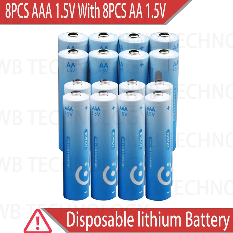 Супер литиевый аккумулятор AA большой емкости 8 шт./упаковка супер 1 5 В хороший как