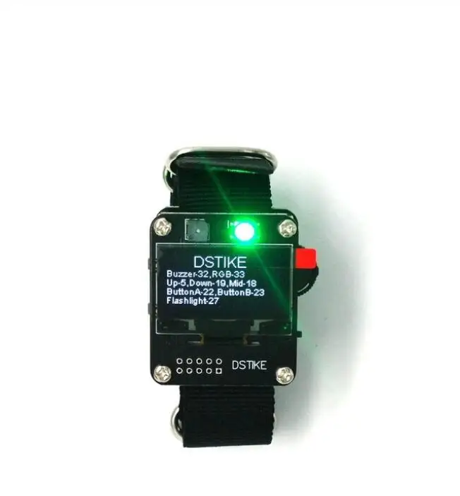 DSTIKE WiFi Deauther браслет носимая макетная плата Смарт-часы DevKit Arduino NodeMCU ESP32 OLED версия - Цвет: OLED Version