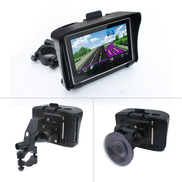 Горячая 4," Водонепроницаемый IPX7 мотоцикл gps навигация мото навигатор с FM Bluetooth 8G Flash Prolech автомобиль gps мотоцикл