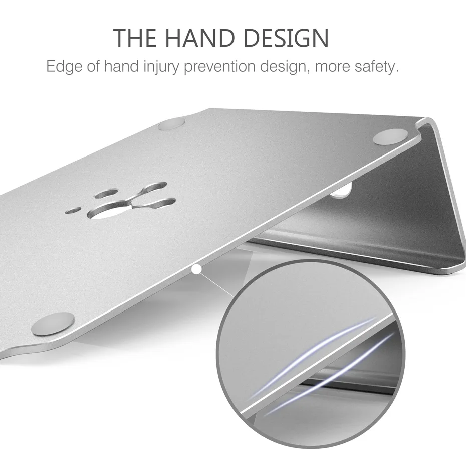 Алюминиевая Портативная подставка для ноутбука MacBook Air/Pro 13 15, iPad Pro 12,9, поверхность, Chromebook и 11-15 дюймовый держатель для ноутбука