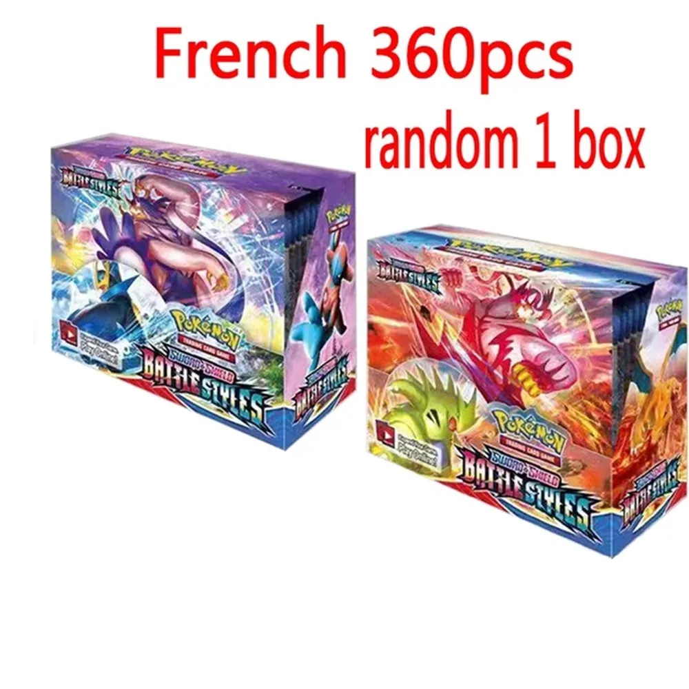 360 шт. французская версия коробка для карт Pokemon TCG: солнце и луна эволюции