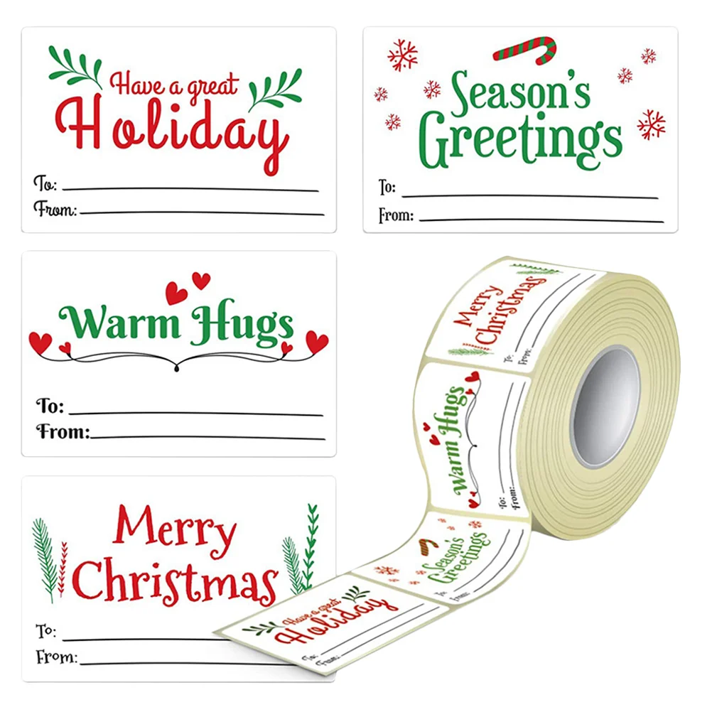 

1 рулон, наклейки на Рождество