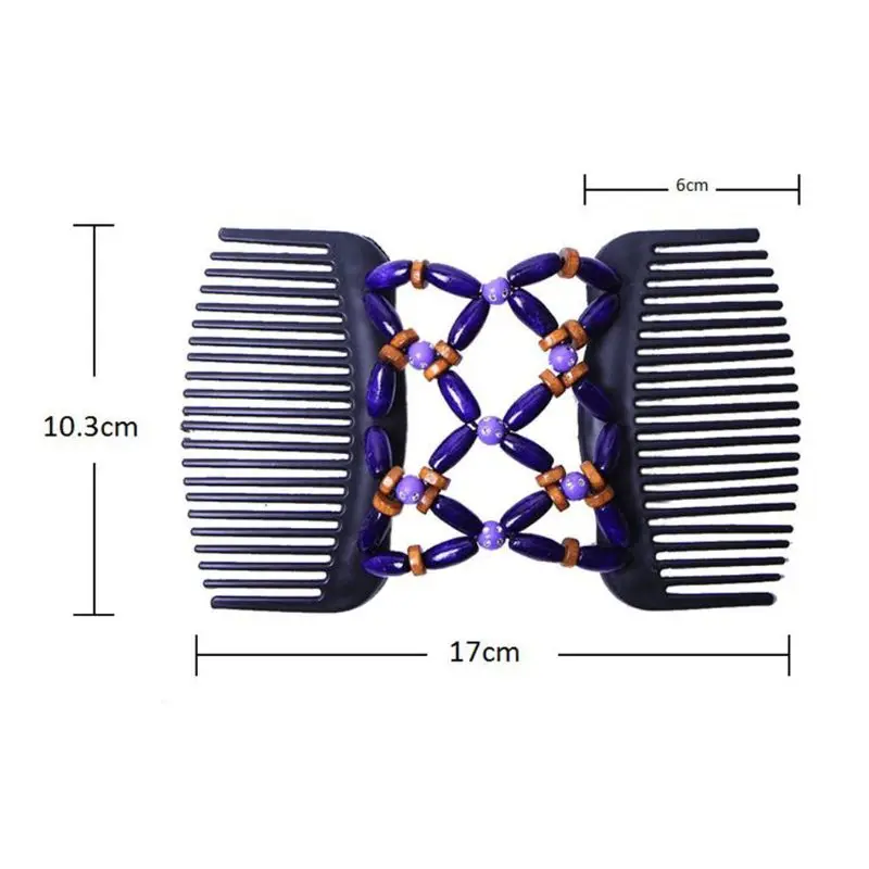 Волшебная расческа вышитая бисером Цветочная легкая в уходе пучок