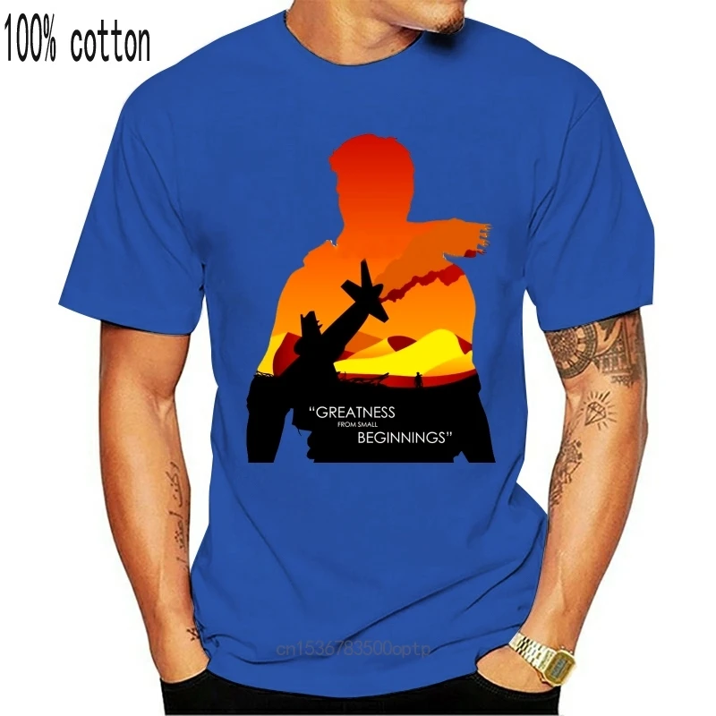 

2021 New Greatness from small beginnings T shirt mass effect gaming funny cool love videogames garrus shepard