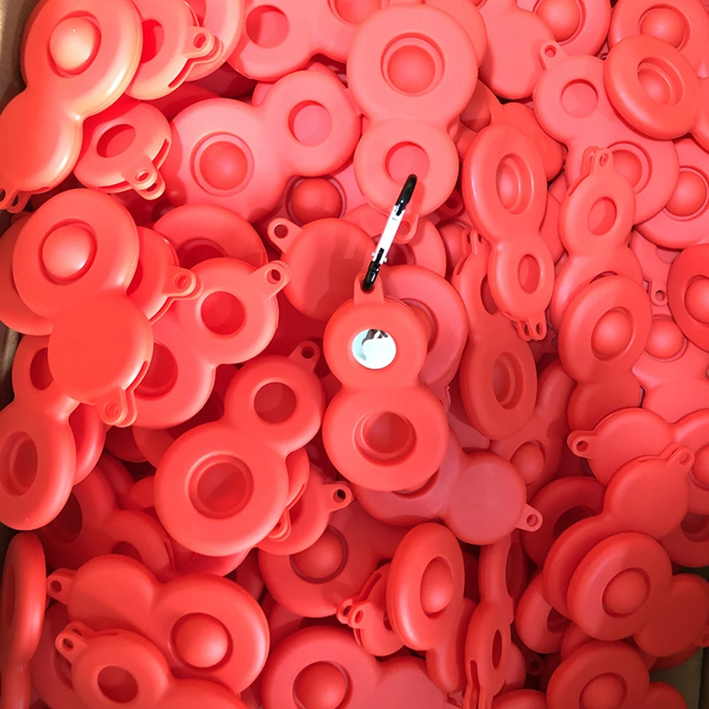 

Silicone Gourd Shaped Push Bubble Sensory Toys Hanging Pendant Concentration Training Relax Autism Special Needs Toys