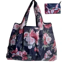 large reusable shopping bag thickened nylon grocery bag foldable lady shoulder bag storage bag machine washable
