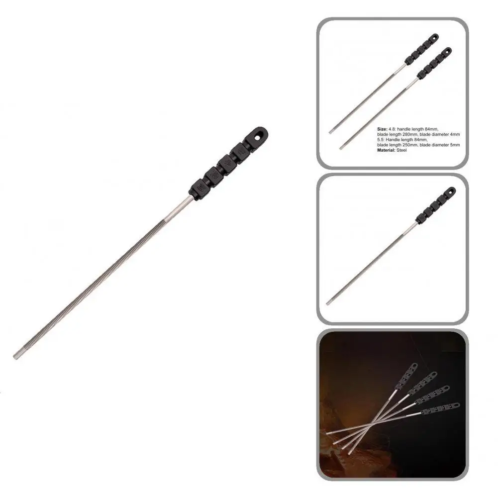 

Black Useful Practical Round Chainsaw File Steel Round Chainsaw File Ergonomic Design for Stone Carving