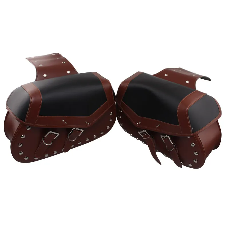 Универсальные мотоциклетные Сумки из искусственной кожи боковые чемоданы для