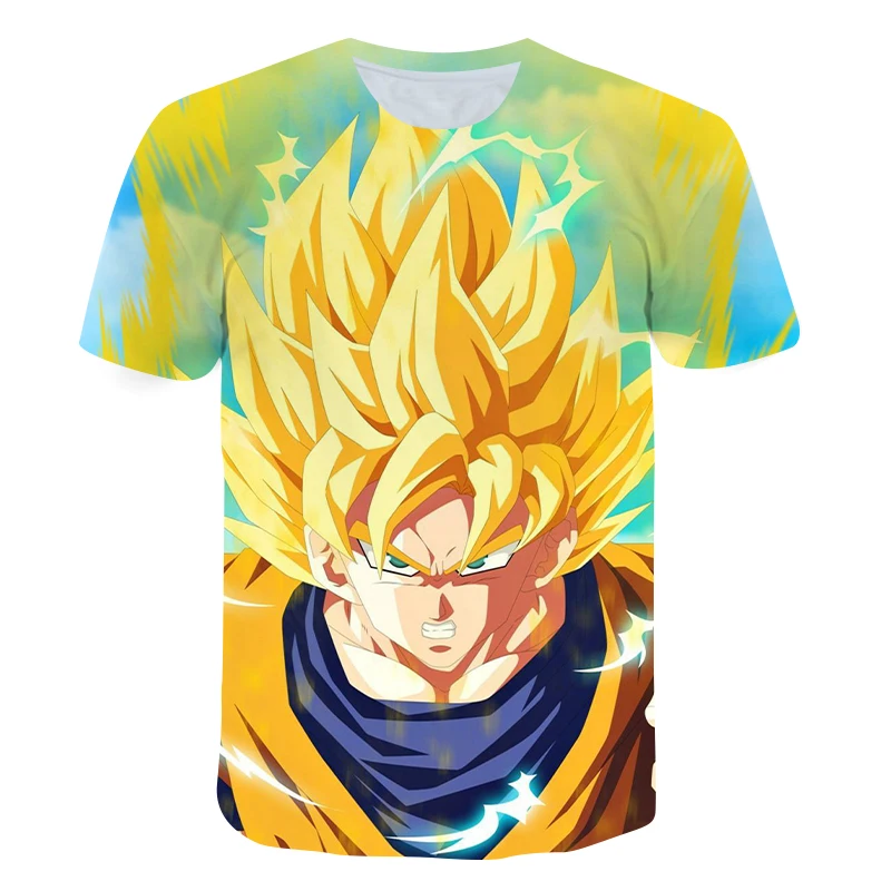 

Super Z Boys Summer Anime Cartoon T Shirts O-neck 3D Print Goku Kids Short Sleeves Fun Children T-shirt Girls Tops for 4-14T