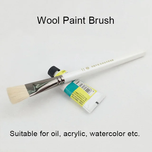 6 шт. шерстяные кисти с деревянными ручками набор кистей для рисования художника