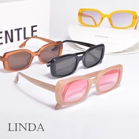 2021gm new fashion women men square gentle sunglasses acetate polarized uv400 monster linda sun glasses for women men