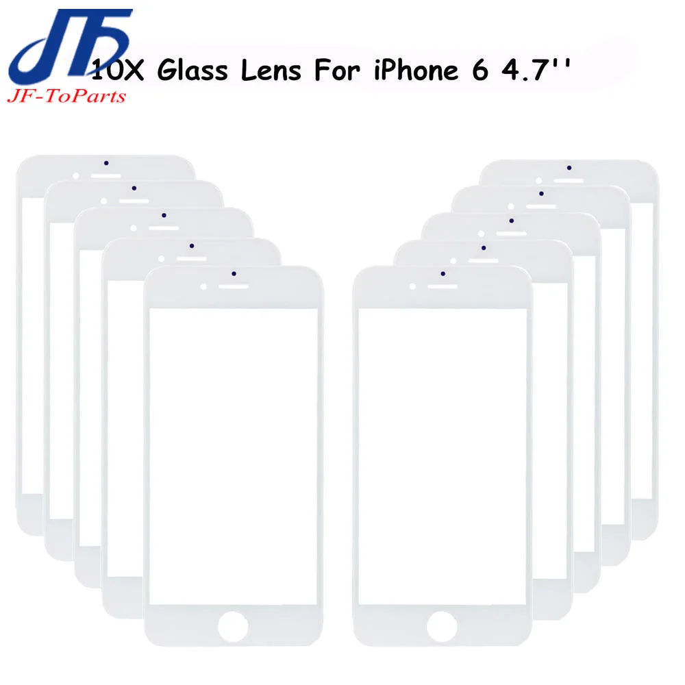 30 шт. сменная сенсорная панель для iPhone 7 8 Plus 6 6S 6P 6SP 6G 7P 8 P 5," ЖК-Передняя стеклянная внешняя линза Черный Белый Запасные части