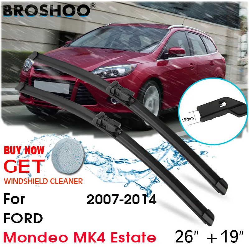 

Car Wiper Blade Window Windscreen Windshield Wipers Blades Auto Accessories For FORD Mondeo MK4 Estate 26''+19'' 2007-2014