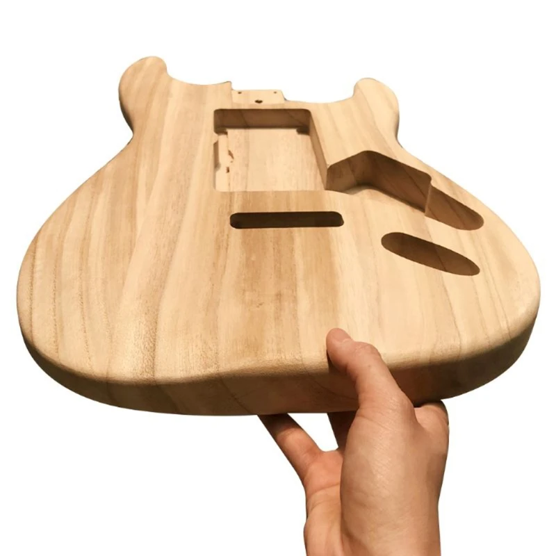 

Корпус Корпуса необработанной электрогитары для крыла гитары аксессуары «сделай сам» Древесина клена с отверстием для захвата Humbuck A0KA