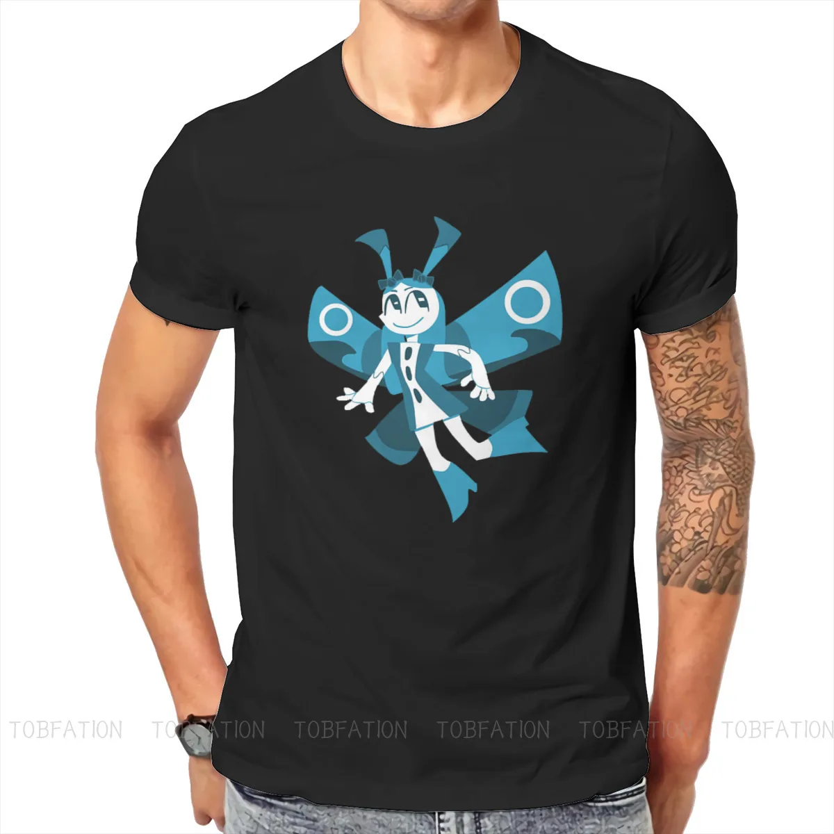 

Butterfly Jenny Hipster TShirts My Life As A Teenage Robot Cartoon TV Series Male Graphic Streetwear T Shirt O Neck Oversized