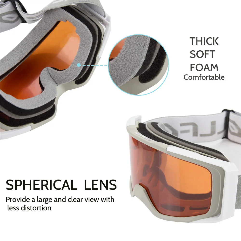 Женские и мужские очки для езды на велосипеде лыжах с регулируемым ремешком