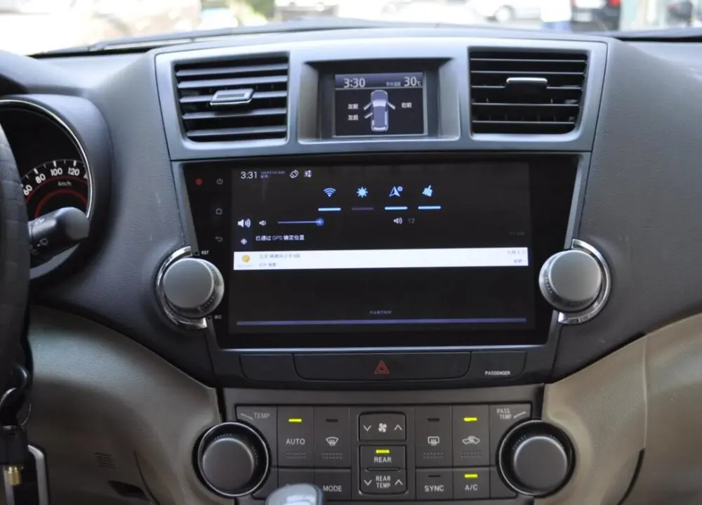 4G SIM DSP Carplay 4 Гб ОЗУ 64 ПЗУ Android 10 2 дюймов Автомобильный DVD Gps для Toyota Highlander 2009-2014 видео
