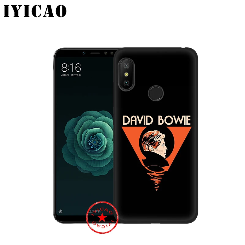 IYICAO David Bowie Soft Case for Xiaomi Mi 10 A3 A2 Lite A1 CC9 CC9E 9T 9 8 6 SE Pro F1 Max 3 5X 6X MiA1 MiA2 |